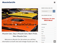 Tablet Screenshot of musclecarlife.com